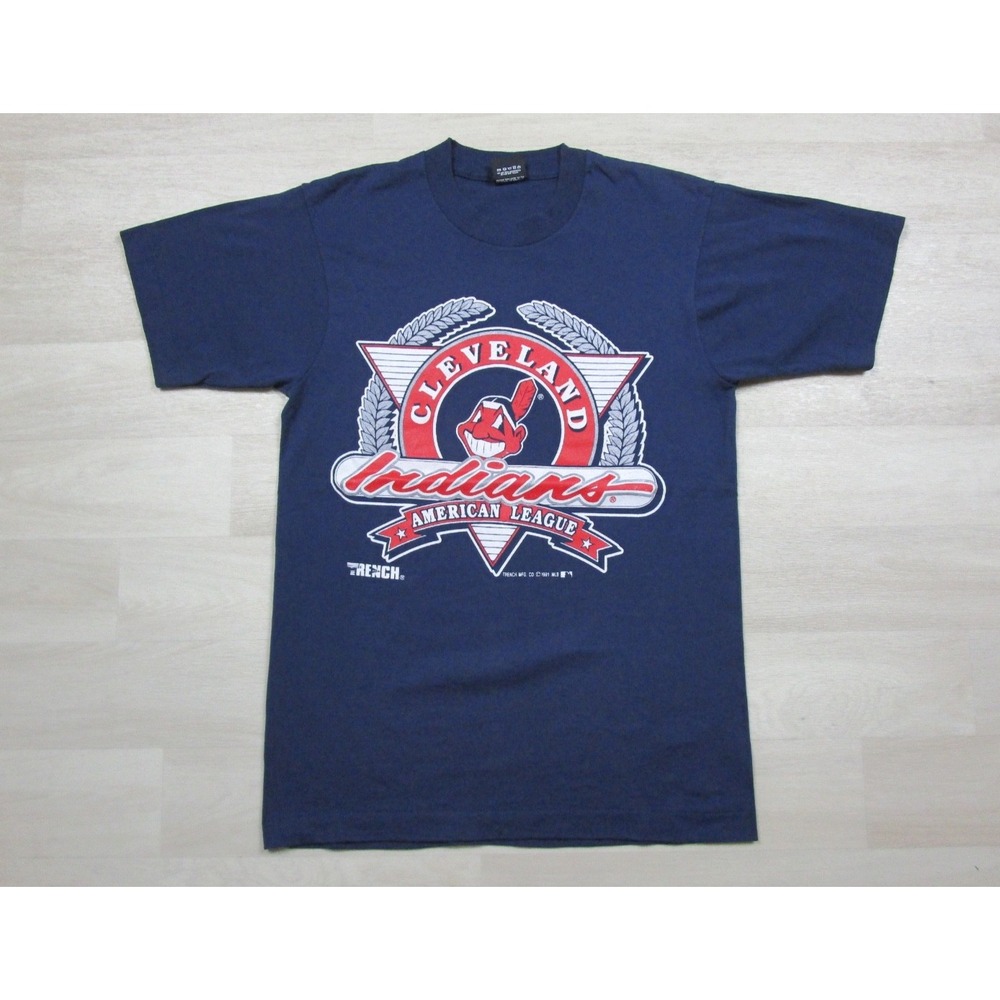 Vintage 90s Cleveland Indians Chief Wahoo T Shirt (S/M) MLB Screen Stars 1991